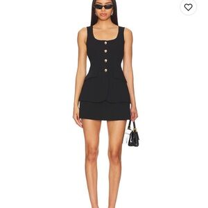 Amanda Uprichard Kya Romper Black Garment